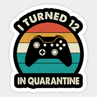 I Turned 12 In Quarantine - Birthday 2009 Gift For 12 Year Sticker